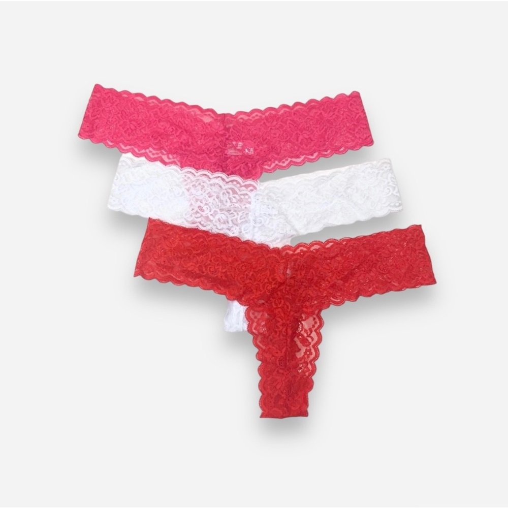 🌸New🌸 3pk lace thong panty lot XL